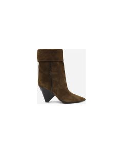 Niki Boots In Suede With Monogram