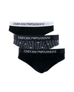 Emporio Armani Pack-Of-Three Logo Waistband Briefs