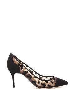 Sergio Rossi Mesh Pointed Toe Pumps