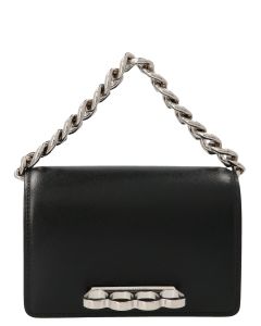 Alexander McQueen The Four Ring Mini Chained Shoulder Bag