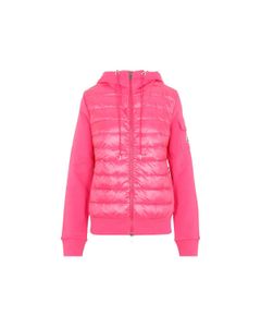 Moncler Quilted Long-Sleeved Hooded Jacket