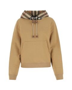 Burberry Oversized Checked Drawstring Hoodie