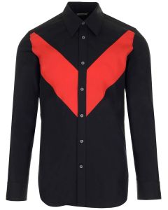 Alexander McQueen Color-Block Buttoned Shirt