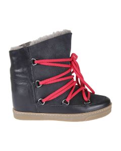 Fringed Lace-up Boots