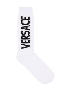 Versace Logo Intarsia Ankle Socks