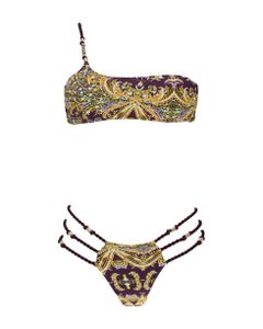 One-shouder Bikini With Golden Details