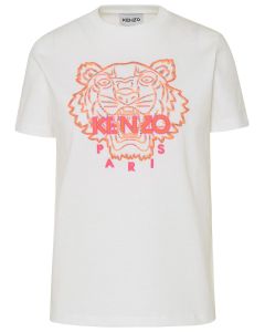 Kenzo Tiger Embroidered Crewneck T-Shirt