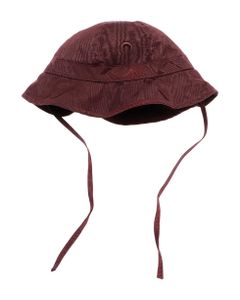 Embroidered Moire Bell Hat