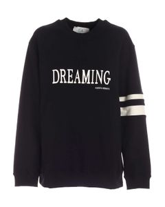 Dreaming print sweatshirt in black