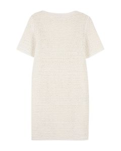 Lace-effect Knitted Dress