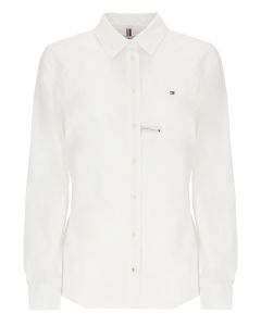Tommy Hilfiger Logo Embroidered Buttoned Shirt