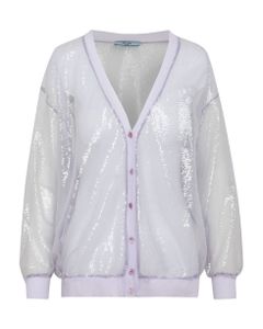 Sequinned Button-up Cardigan