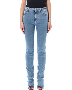 The Attico Dione High-Waist Slim-Cut Jeans