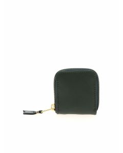 Classic Leather coin purse in dark green