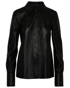 Sportmax Buttoned Leather Shirt