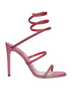Cleo Sandals In Fuxia Leather