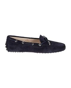 Bow Lace Detail Slip-on Driving Shoes