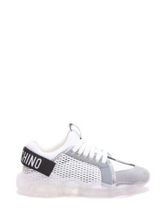 Moschino Logo Patch Lace-Up Sneakers