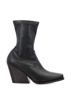 Stella McCartney Cowboy Stretched Square-Toe Boots