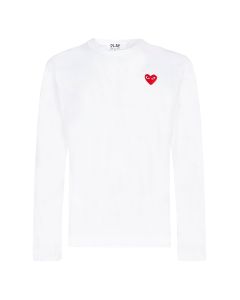 Comme des Garçons Play Heart Patch Long Sleeve T-Shirt