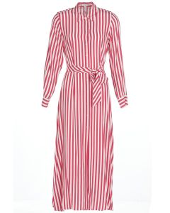Tommy Hilfiger Striped Belted Shirt Dress