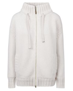 Herno Resort Knitted Cozy Knitted Bomber Jacket