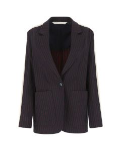 Palm Angels Striped Single-Breasted Tailored Blazer
