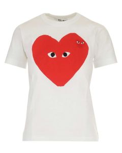 Comme des Garçons Play Large Heart Print T-Shirt