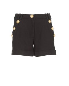 Balmain Button Embellished Low Rise Shorts