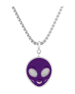 Woman Brother Purple Necklace