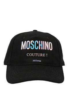 Moschino Holographic Logo Printed Baseball Cap