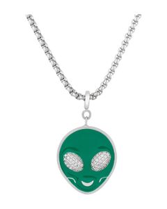 Woman Brother Green Necklace