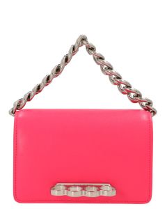 Alexander McQueen The Four Ring Chained Mini Shoulder Bag