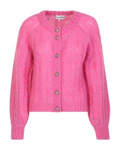 Made From A Soft Mohair Blend, This Relaxed Cardigan By Ganni
