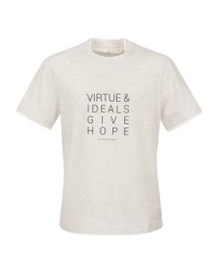Crew-neck Cotton T-shirt With Writing
