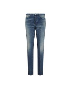 Dior Homme Logo Patch Slim-Fit Jeans