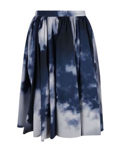 Cloud Print Skirt