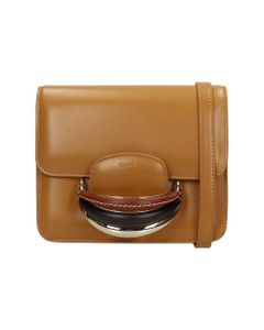Kattie Shoulder Bag In Brown Leather