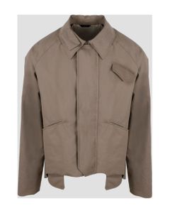 Asymmetric Linen Jacket