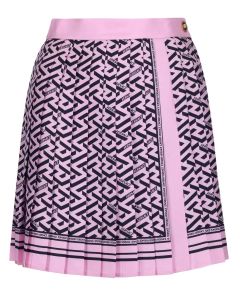 Versace La Greca Print Mini Skirt