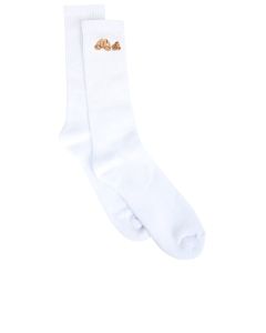 Palm Angels Logo Embroidered Socks