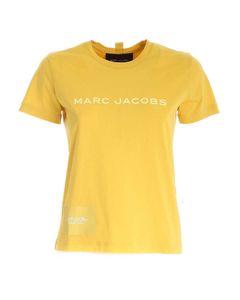 Logo printed T-shirt in yellow