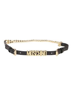 Moschino Logo Lettering Chain Belt