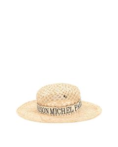 Maison Michel Mara Logo Embroidered Sun Hat