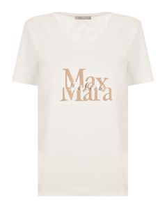 'S Max Mara Logo Printed Crewneck T-Shirt