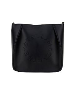 Stella McCartney Logo Perforated Shoulder Bag