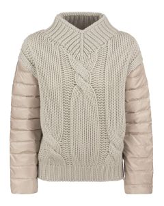 Herno Panelled Knitted Down Jacket