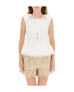 Sleeveless Top With Lace