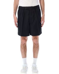 Raf Simons Mid-Rise Pleated Tailored Shorts