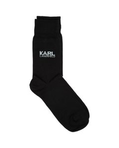 Karl Lagerfeld Logo Print High-Ankle Socks